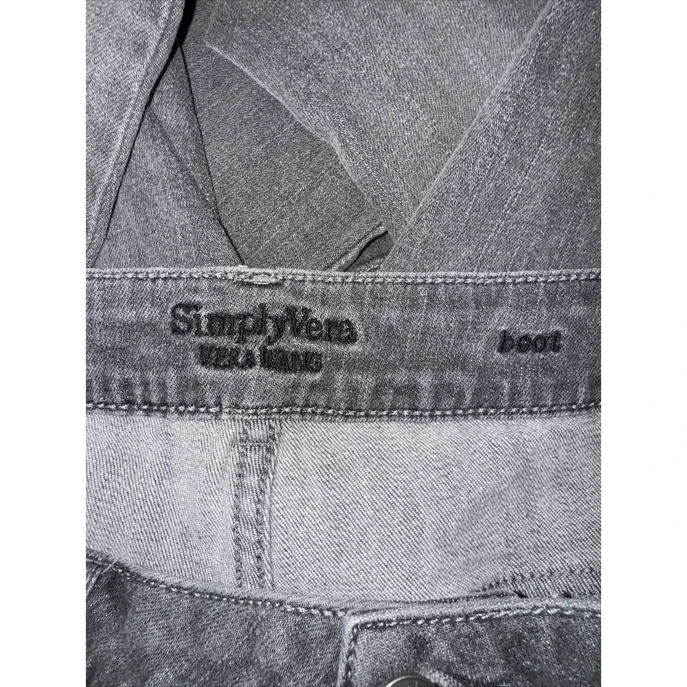 Simply Vera Wang Pants Women's Size 8 Gray Bootcut Jeans - Picture 4 of 5
